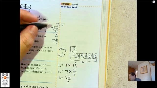 4th grade GO Math-Lesson 8.5 Problem Solving-Comparison Problems with Fractions pages 347-350 смотреть онлайн