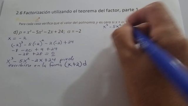 2.6 FACTORIZACIÓN UTILIZANDO EL TEOREMA DEL FACTOR, PARTE 1 LITERAL D смотреть онлайн