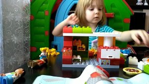 Играем конструктором ЛЕГО ДУПЛО Мой город LEGO DUPLO My Town Распаковка и обзор новой игрушки