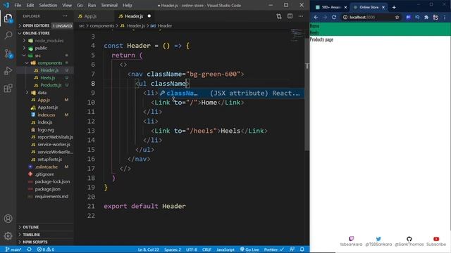 Build An Online Clothing Store using ReactJs and TailwindCSS смотреть онлайн