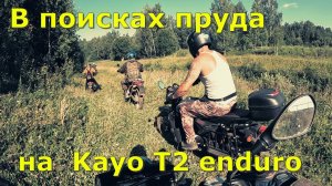 Ищем пруд. Kayo T2 enduro.
