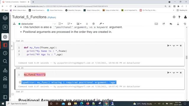 Python For Data Engineering 5 : Python Functions and Lambda Function
