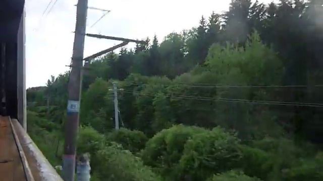 Бекасово 1-Нара из окна электропоезда ЭР2Т-7154 10.06.2015 смотреть онлайн