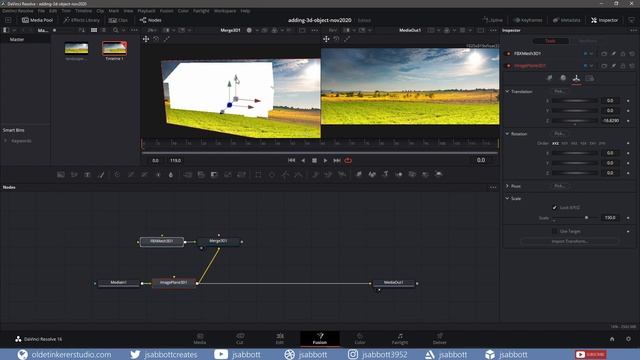 How to add 3D models to a scene in Fusion | DaVinci Resolve Fusion 16 Beginner Tutorial