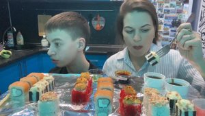 МУКБАНГ РОЛЛЫ СУШИ/ЛАПША WOK/MUKBANG SUSHI ROLLS/WOK NOODLES