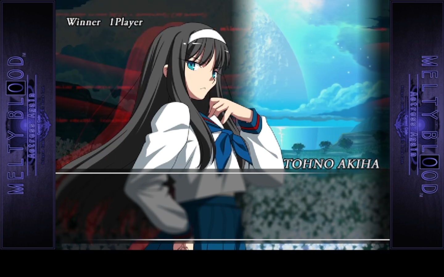 MELTY BLOOD Actress Again Current Code.Tohno Akiha vs Red Arcueid [遠野秋葉VS暴走アルクェイド]