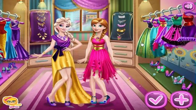 Frozen games Dress up for Elsa Queen and Anna Princess Wardrobe Renew and Fashion Photo смотреть онлайн
