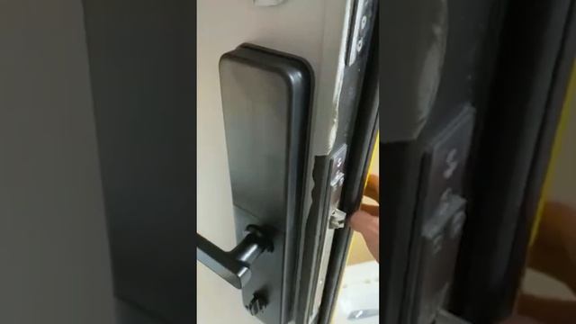 Установка биометрического замка