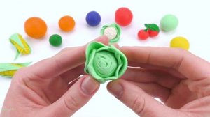 Verduras y frutas | Cómo hacer frutas y verduras con plastilina Play Doh