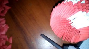 Дед мороз из треугольных модулей. Модульное оригами. Новогодний подарок 2017