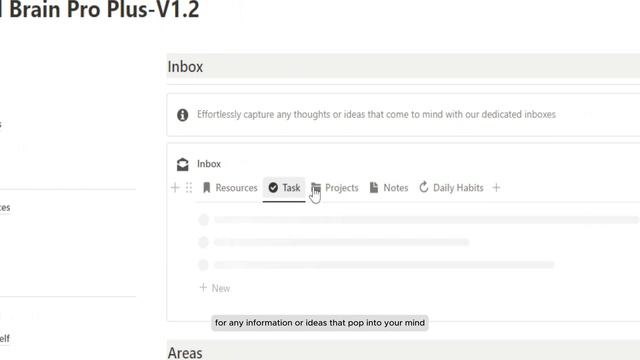 Second Brain Pro Plus V1.2 Notion Template Walkthrough