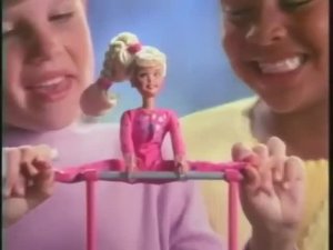 1996 Реклама сестры куклы Барби Стейси Гимнастка Mattel Gymnast Stacie