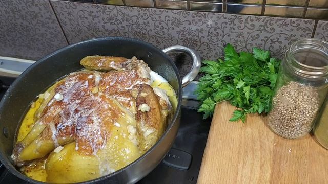 КУРИЦА в СМЕТАННОМ СОУСЕ -на сковородке, такая ароматная и вкусная!!!