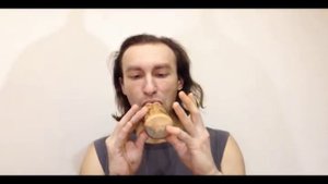 Двойная Окарина Сосновая тон F | Double Ocarina Pine tone F