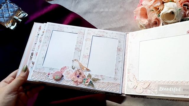 Нежный весенний альбомчик. Скрапбукинг смотреть онлайн