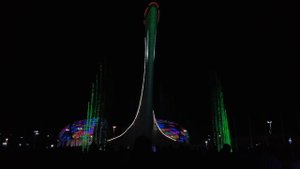 Поющий фонтан   Сочи   Олимпийский парк   Чаша Олимпийского огня (4).mkv