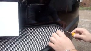 Защитная сетка радиатора Nissan Qashqai 2011 chrome