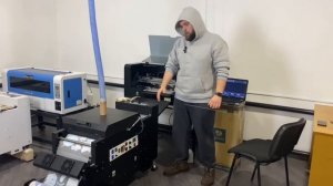 Печать DTF с шейкером. Завершение цикла печати. Часть 3.