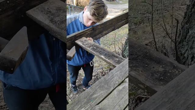 #3/восстановление пола/восстановление домика на дереве