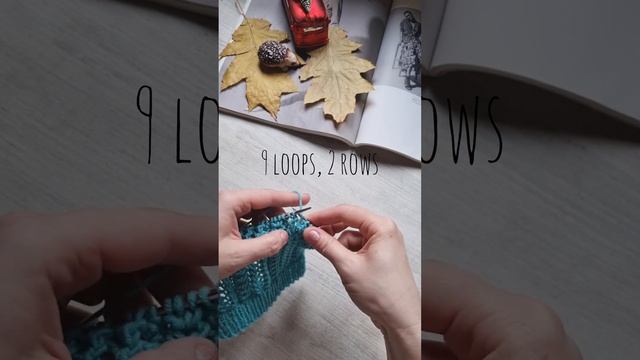 Рассыпной фоновый узор спицами?❤️knitting pattern.