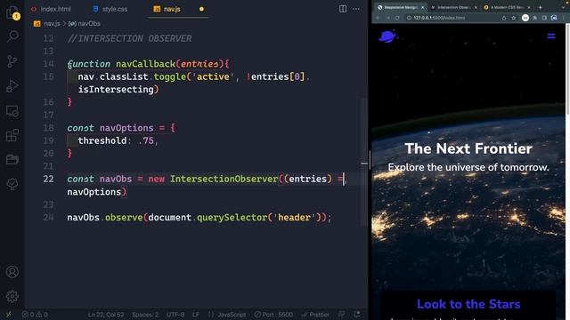 Fade Navbar and Images on Scroll (with the Intersection Observer JavaScript API) смотреть онлайн