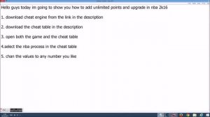 NBA 2K16 cheat engine
