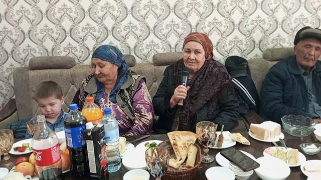 Шовот туманида яшовчи Тохтажон опамизни синглиси номидан табрикладик