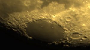 A moon surface through the Celestron C8 Telescope,  GPCMOS01200KPC camera