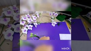 Светильник Орхидея из фоамирана (3часть)