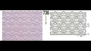 Красивые узоры для вязания крючком со схемами - Beautiful crochet patterns with diagrams