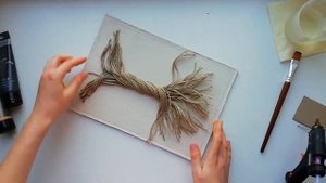 Денежное дерево Картина Панно своими руками МК