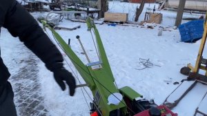 Тяжелый дизельный мотоблок с активной фрезой weima кентавр wm12er с понижающим редуктором