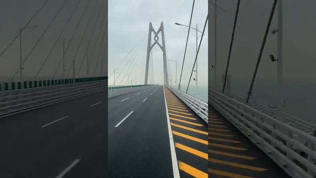 Самый длинный морской мост. Гонконг Макао. Снято на IPhone XS Max. Таймлепс.
