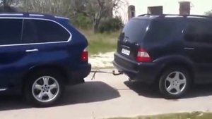 БМВ X5  против МЕРСА ML 163