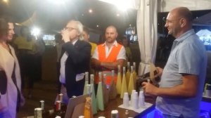 Vittorio Sgarbi al liquorificio Malloggi