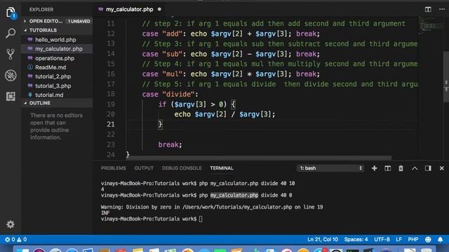 PHP Basics Making my calculator error free. If else in PHP | Error Handling | AsEasyAsCoding