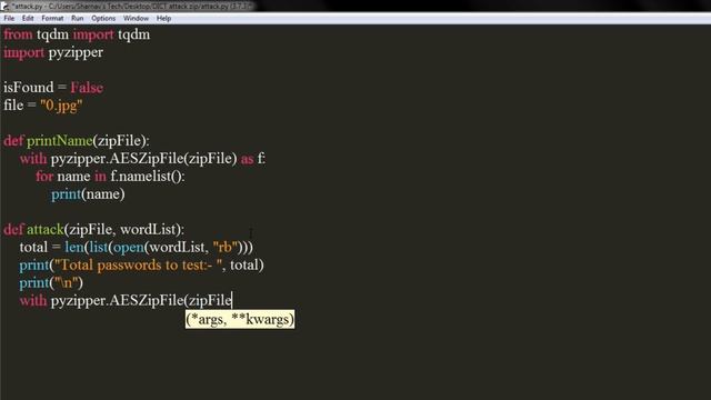 Dictionary Attack AES Encrypted ZIP File | Python Tutorial смотреть онлайн