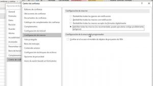 Habilitar todas las macros en Excel( ADVERTENCIA DE SEGURIDAD)