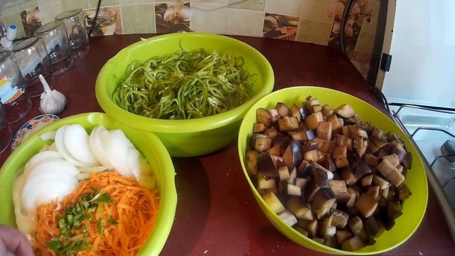 Баклажаны по корейски