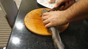 Нож Бирюкова #4 сталь CPM S125V. Рез рыбы. Biruykovs knife #4  CPM S125V. Fish cut