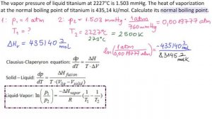 Calculate Boiling Point of Titanium at Different Pressure