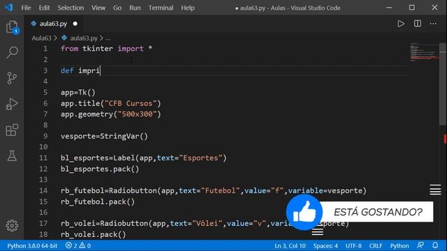 Tkinter Radio Button - Curso de Python #63