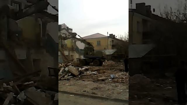 Снос дома №54 по ул. Ленина (Старый Оскол) смотреть онлайн