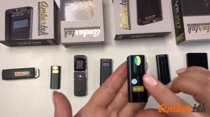 Мини диктофоны Ambertek - обзор легальных диктофонов для скрытой записи с датчиком движения