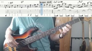 Santana with Europa. Bass Cover Score Tabs Chords Transcription