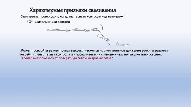 "Полёт на малой скорости, сваливание планера". Лицензия пилота планера. Брифинг №12. смотреть онлайн