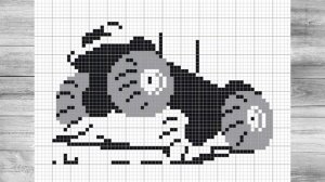 Рисунки по клеточкам #17 - Монстр Трак [Как нарисовать Монстр Трак]