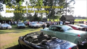 #43 Driving Mercedes 450 SLC to Tyrolen and going to a car show, bilträff