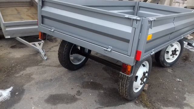 Двухосный прицеп для минитрактора УКРАИНА 5 смотреть онлайн