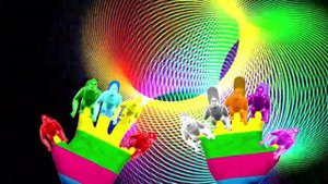【Comical 】Finger Family Colors Song For Kids - Gorilla power